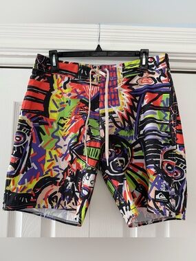 Quiksilver 50th Men’s Neon Graphic Swim Shorts